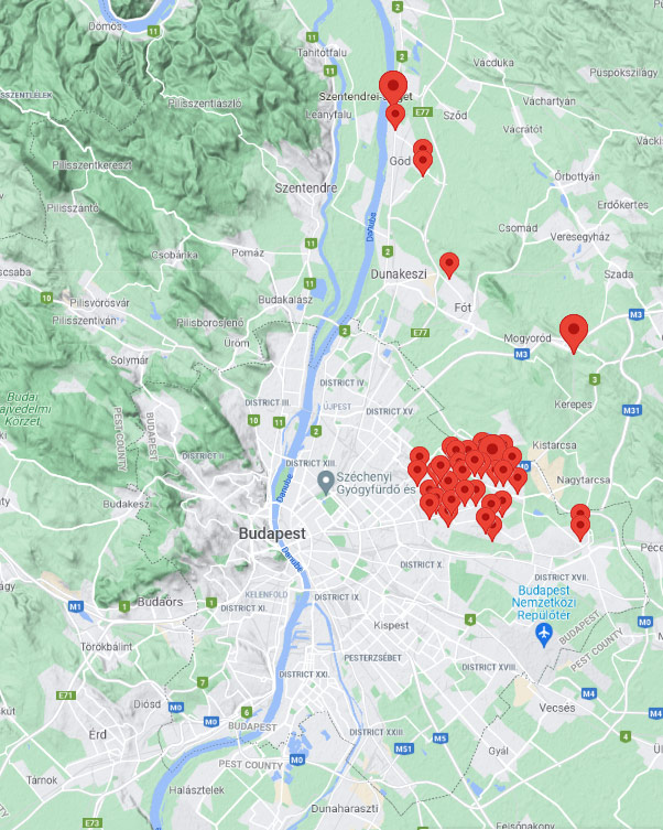 Magiszter térkép